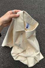 棉纯棉衬衫成衣水洗休闲衬衫男女宽松纯色衬衣GC27-P35，男装衬衫，星座301C-5