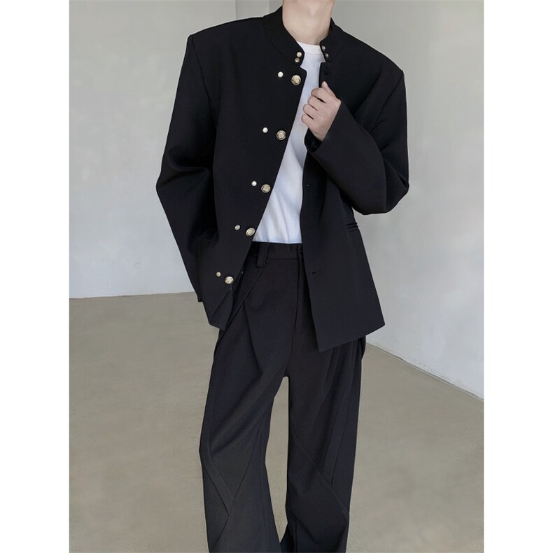 现货！25新中式秋冬热血高校男士制服中山装西服XZ40-P118,男装西服,电商B288