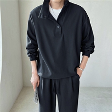轻熟风简约立领休闲时尚套装男女同款直播款TZ22/P100特，男装休闲套装，电商A243