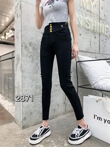 高腰新款显瘦牛仔裤,女装牛仔裤,本色佳人