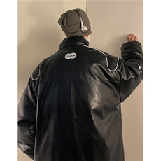 2026新款美式PU皮棉衣冬季加厚棉服潮牌机车外套ins男D233P128，男装棉衣，电商A335-1（原A458）