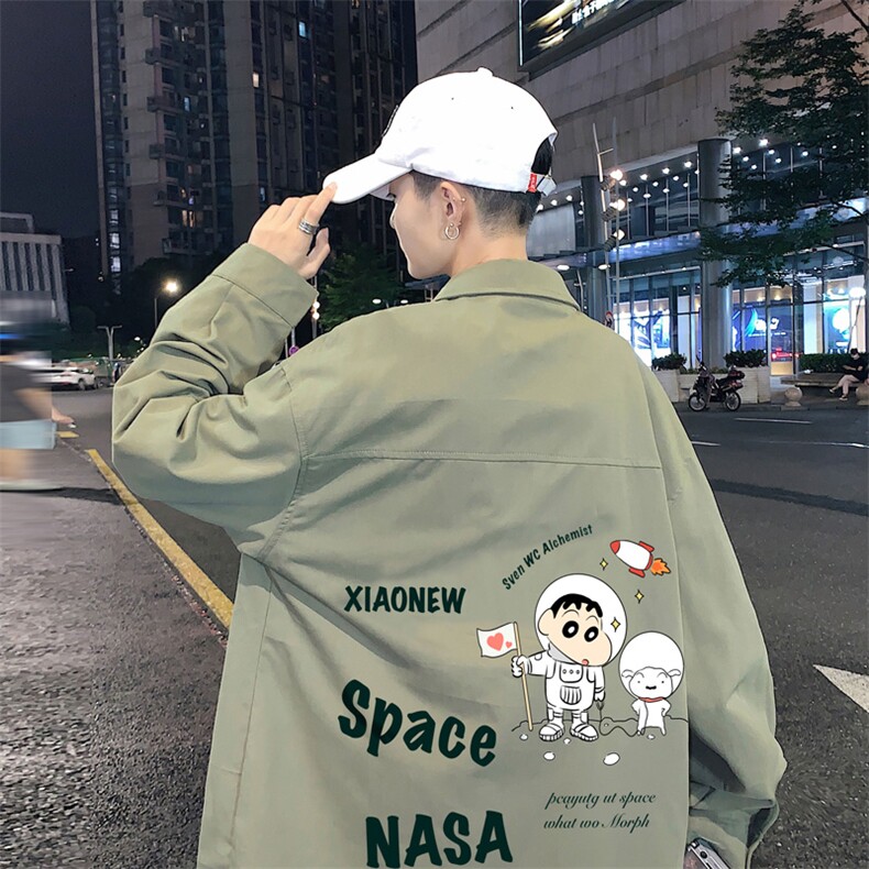 春季长袖衬衫男宽松港风衬衣男外套男CSCS290-P35,男装衬衫,电商B371