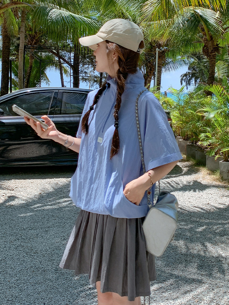 【新款】夏日小清新拼接假两件连衣裙ZB285-1931-P150-K248,女装连衣裙,浙宝285（原212）