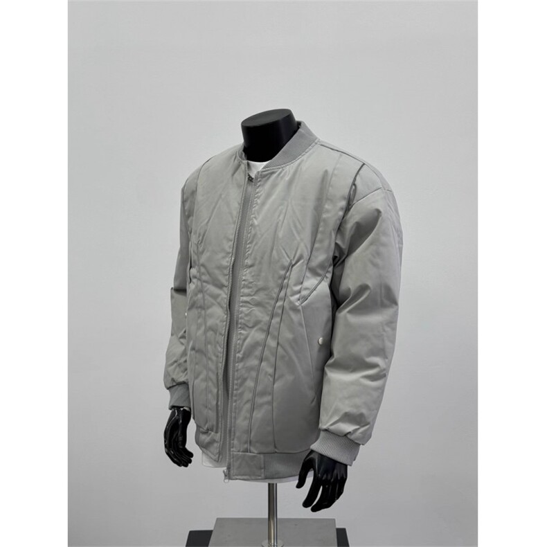 【有货】W172CC-特P95 线条设计感飞行夹克棉服男加厚棒球服外套图片