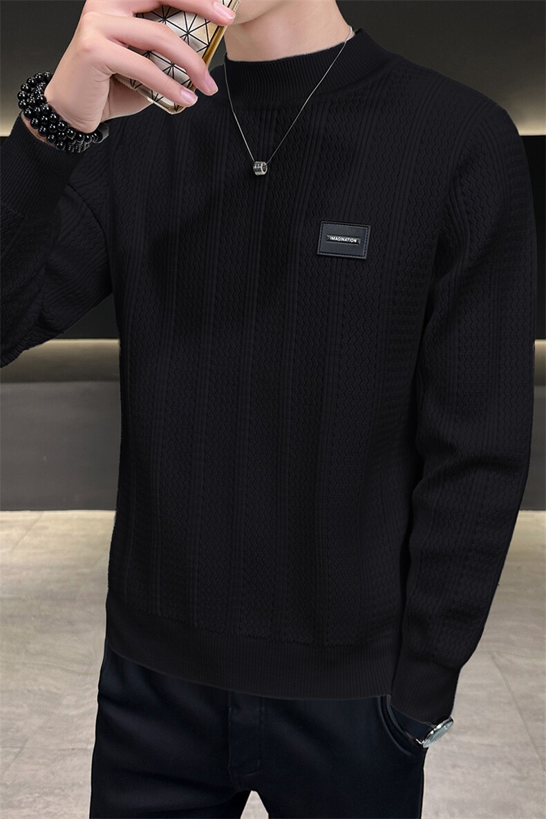 9918冬季套头中领毛衣M-3XL,男装针织衫/毛衣,星座414（原B263）