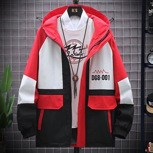 2021工装外套男秋款韩版潮流帅气短款连帽夹克男士上衣JK155-P60图片