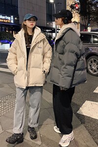 2021情侣装棉衣加厚连帽假两件拼接棉服棉袄 A071-Y280-P120图片