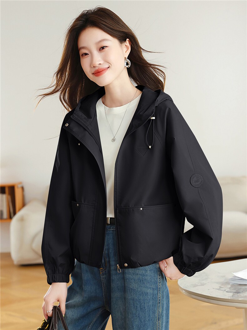 现货大货已出！！！2025秋季新款休闲外套女时尚百搭夹克,女装短外套,以桐