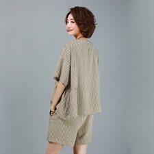 时尚潮流舒适套装/套裙圆领2021年夏季个性气质休闲，女装套装/套裙，叶笙衣