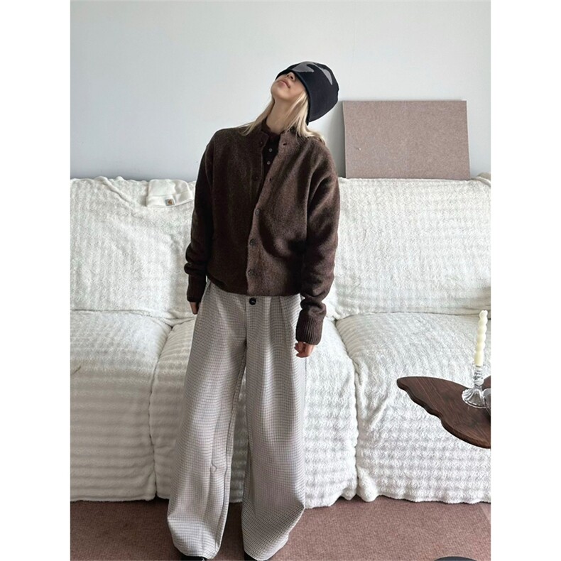 网图有货秋季半高领针织毛衣男女老钱风慵懒感外套A937-P45，男装针织衫/毛衣，星座1505