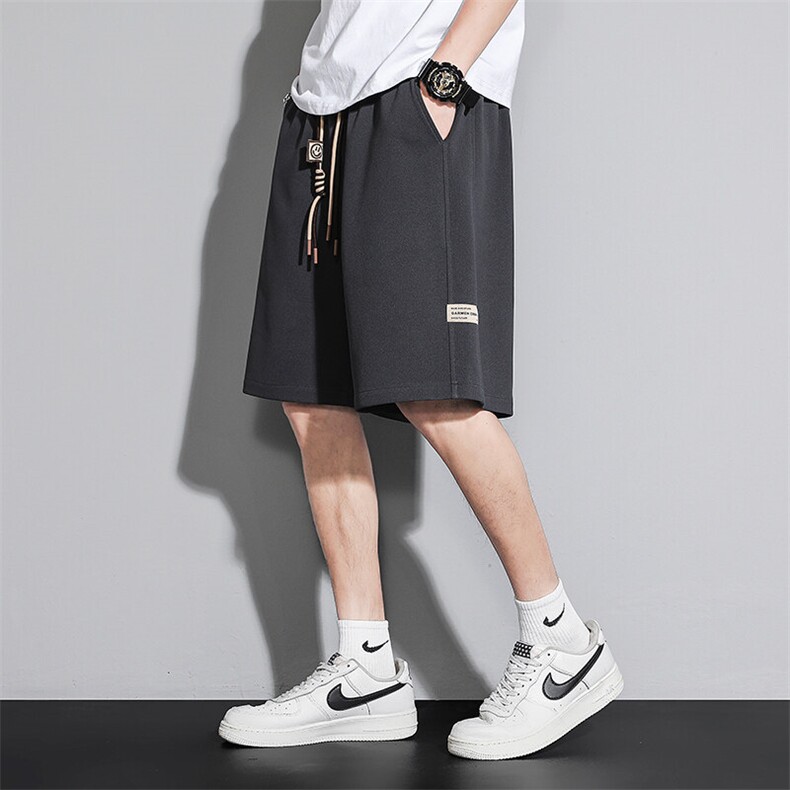 五分裤男直筒夏季休闲裤抽绳短裤潮流运动裤个性A266-TYKZ714-P25，男装休闲裤，电商A266