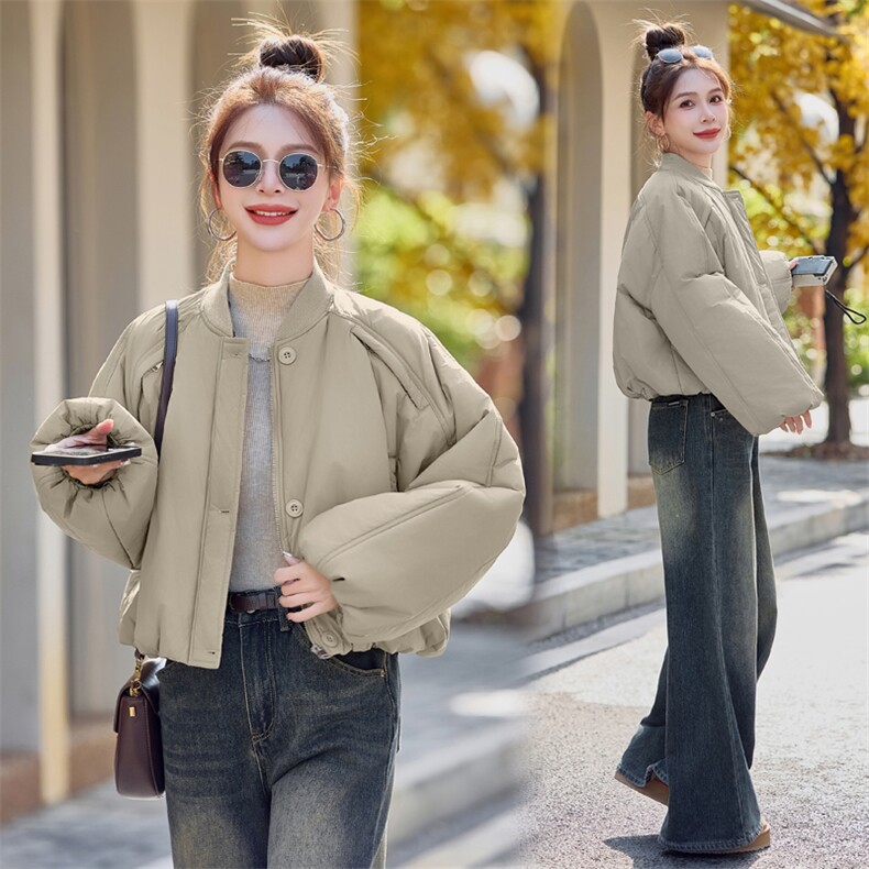 2024年冬新款宽松显瘦夹克棒球服短款面包服棉衣,女装棉衣/棉服,瑶迪依秀