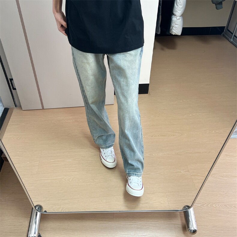 现货YKK拉链高品质款蔚蓝色弹力牛仔裤610A-1-YK525-P55,男装牛仔裤,星座610A-1
