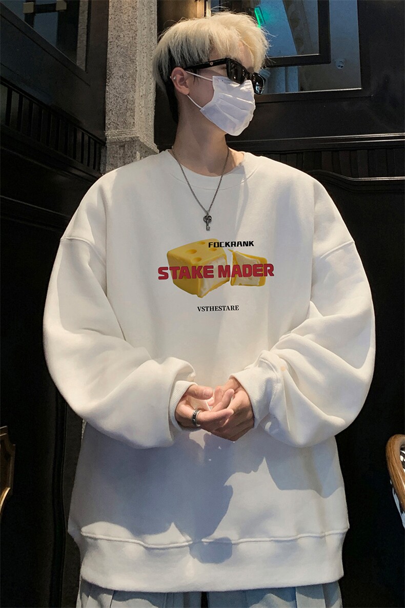 ！圆领卫衣男装港风长袖t恤男外套男WY543-特P23,男装T恤,电商B371