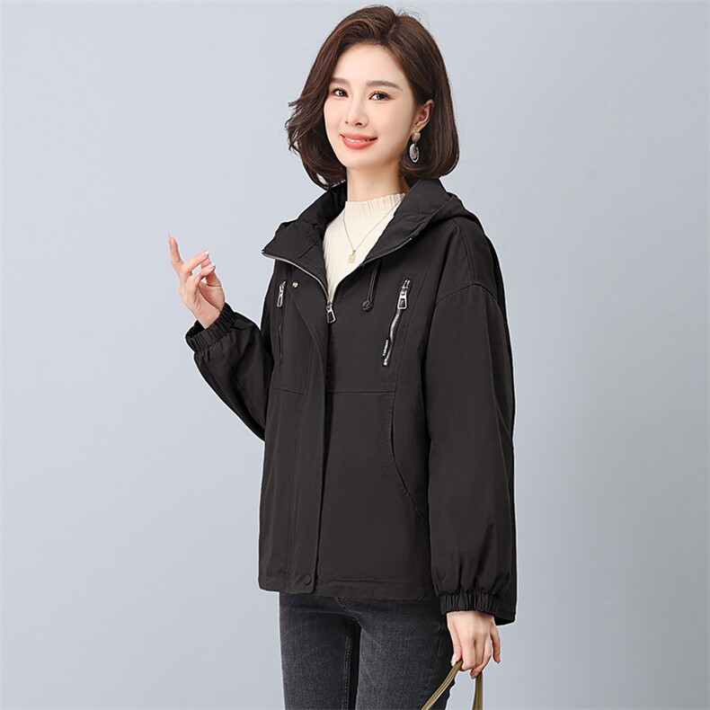 2023年冬季时尚潮流休闲加绒加厚派克服,女装派克服,独衣靓