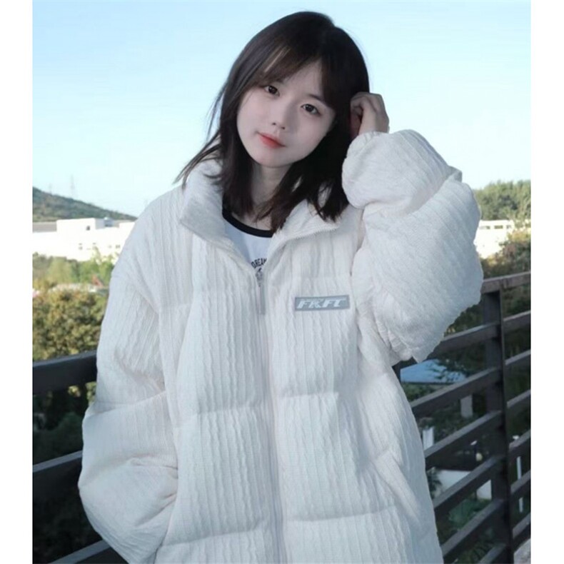 冬季新款加厚字母立领面包服棉衣女学生韩版宽松棉服外套MA8010,男装棉衣,星座1116A（原606A-3）