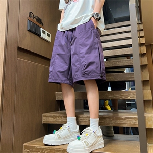 夏季工装短裤男ins潮牌日系休闲百搭潮流痞帅五分裤子DK02512-P45图片