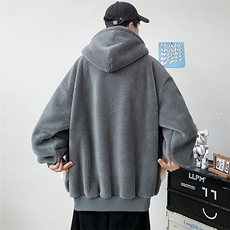 冬款加绒加厚棉衣绒里羊羔绒设计感连帽外套男士922-P110控价158，男装棉衣，电商A441-1