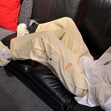裤子男直筒工装裤潮牌港风ins潮流痞帅气休闲裤宽松百搭K3119-37，男装休闲裤，星座1008-1