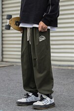2024秋冬新款cityboy字母刺绣宽松抽绳束脚休闲裤K242-P50，男装休闲裤，星座914-3