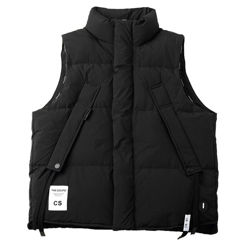 短款立领羽绒马夹男休闲日系面包服保暖外套马甲背心M6003-P130,男装背心/马甲,电商A239
