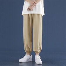 2023夏季薄款休闲裤男士冰丝新款韩版潮九分束脚裤2027-特批20，男装休闲裤，星座718-1