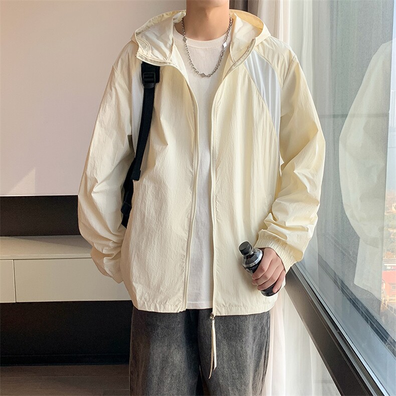 夏季中性风高品质40D尼龙皱时尚纯色防晒衣DSA157B-F7719-特P38,男装防晒衣,电商A157B