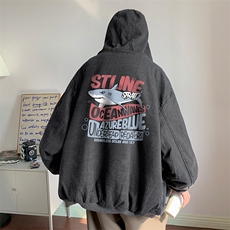 控价158牛仔棉衣男大码加绒羊羔绒牛仔棉服男棉袄NM53331-P140，男装棉衣，电商A040