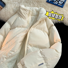 三防料抖音品质现货10W件宽松加绒加厚棉衣外套棉服BM111特P78，男装棉衣，电商A486