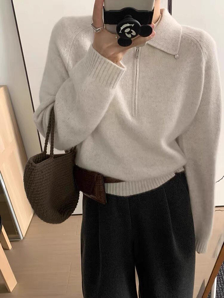 2025百搭时尚简约，女装针织衫/毛衣，胜智羊绒
