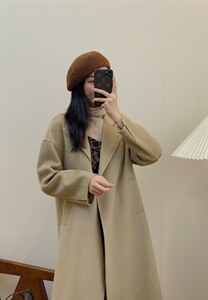 独屿 双面羊毛大衣 现货图片