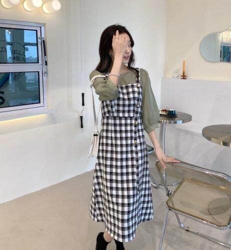 秋季新款韩版连衣裙，女装连衣裙，E莎