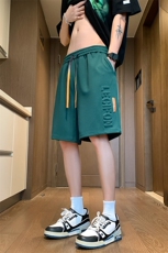 重工立体凸印压花美式短裤男五分裤重磅300g菠萝格-2406批22控48，男装牛仔裤，星座207