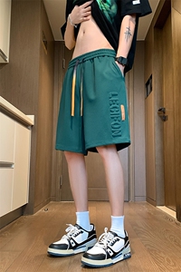 重工立体凸印压花美式短裤男五分裤重磅300g菠萝格-2406批22控48图片