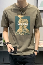 100%棉主推夏装新款纯棉短袖T恤男休闲风体恤95012，男装T恤，电商D240-242