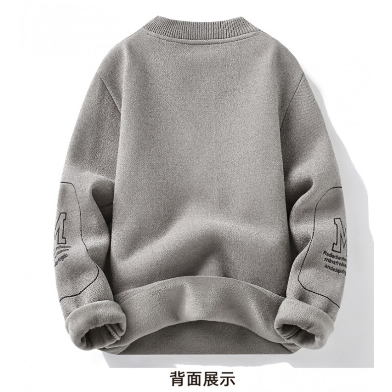 MM447-P40加绒加厚一体绒打底针织衫毛衣,男装T恤,星座617A-2