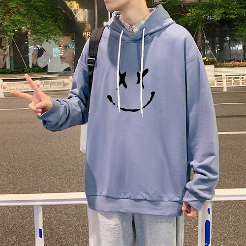 WY2190-P35加绒款-P40纯棉连帽卫衣男大码运动帽衫宽松薄外套男,男装卫衣,电商A040