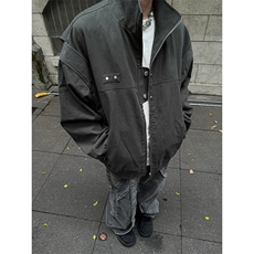 皮衣外套男穿搭美式复古休闲皮夹克短款机车服513AJK2675P70，男装夹克，星座513A