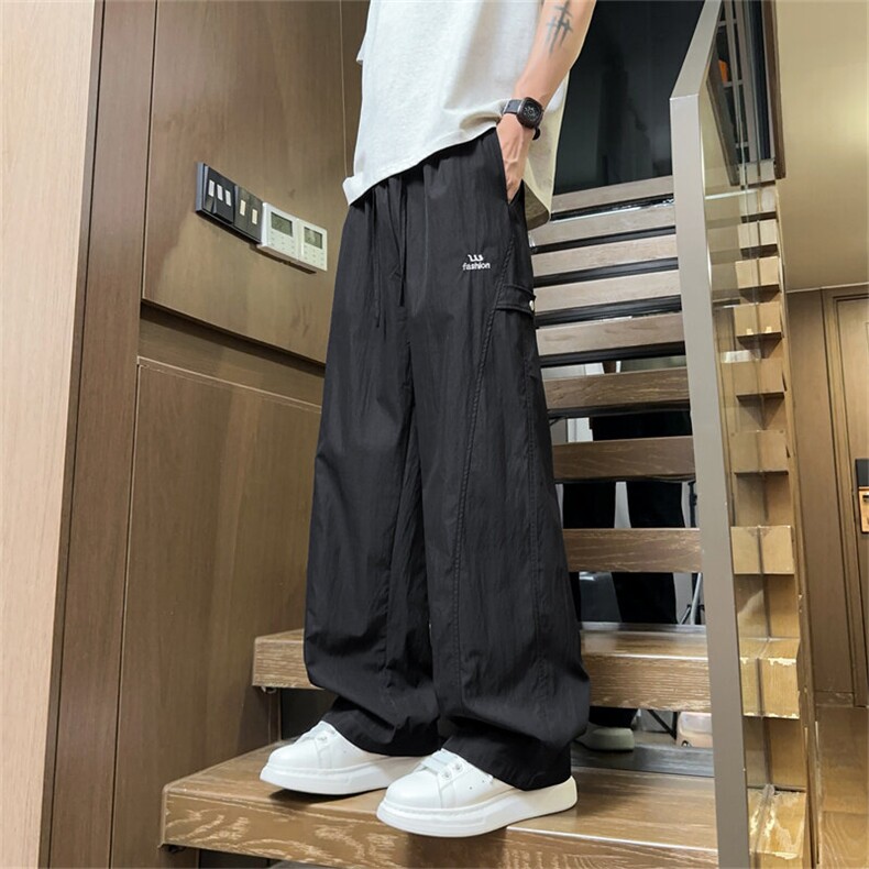 A24-P29夏季冰丝休闲裤男宽松直筒速干裤,男装休闲裤,电商B369（原A024）