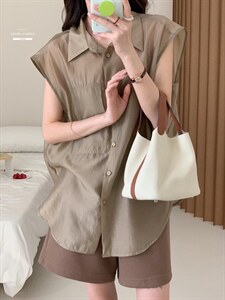 防晒套装女薄款欧洲站夏季2022新款欧货衬衫阔腿短裤两件图片