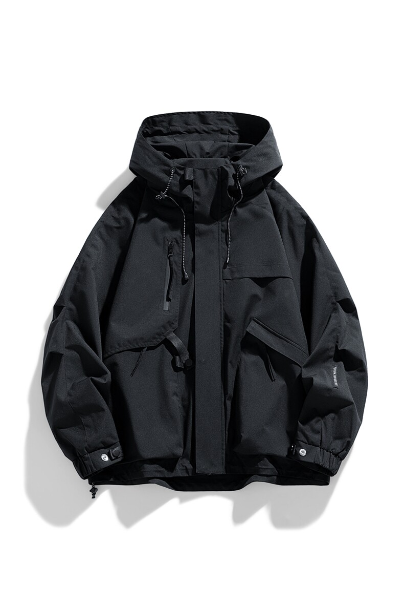 AJ136-P98冬季加绒加厚连帽冲锋衣防风防水插色拼接棉衣外套,男装棉衣,星座109