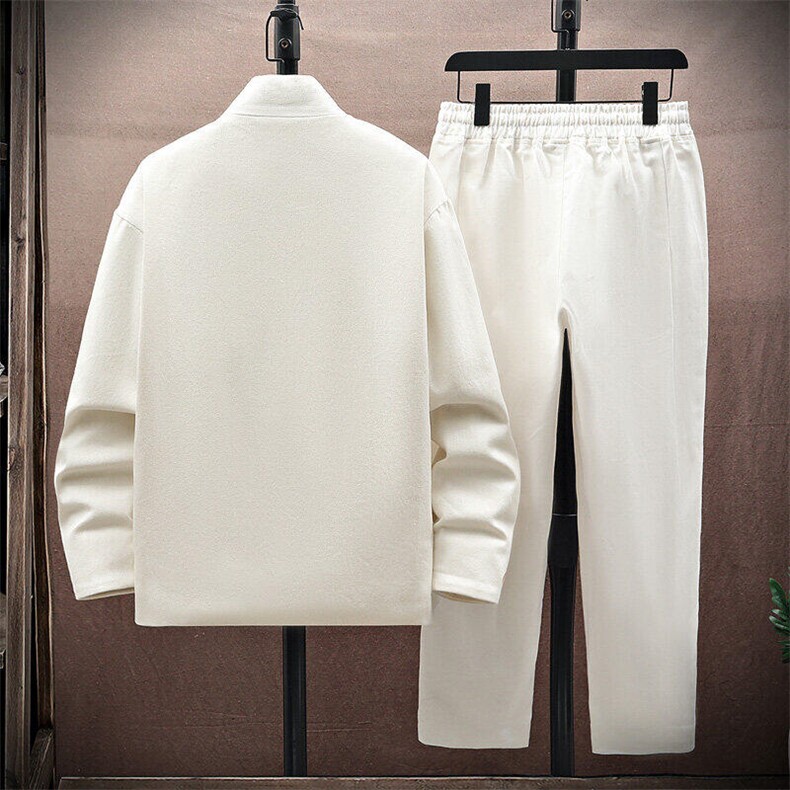 风套装刺绣盘扣男套装，男装休闲套装，星座1206（原A206）