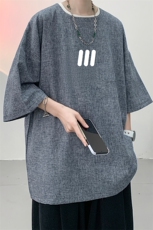 风复古亚麻短袖男棉麻t恤男半袖ZT71436-P35，男装T恤，电商A040