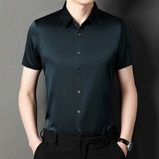 新款夏季男装上衣休闲短袖宽松衬衫男士衬衣潮流，男装衬衫，电商B212（原钱塘6029）