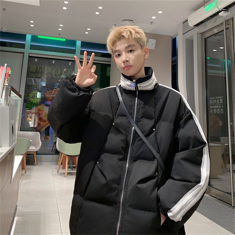 特P95控158168三条杠棉服冬外套情侣格子棉衣立领面包服MY243,男装棉衣,电商B370