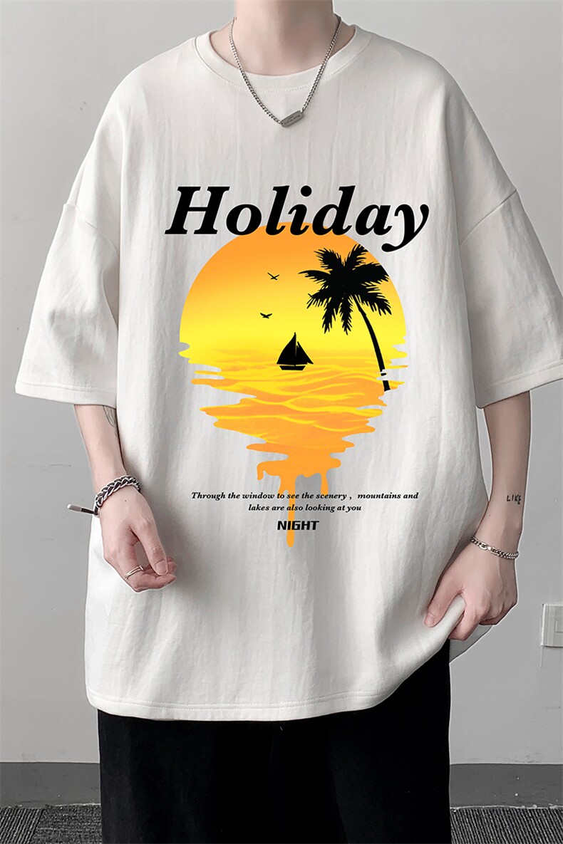 纯棉短袖t恤男大码半袖打底衫宽松体恤衫DX17266-P20大皂风,男装T恤,电商A040
