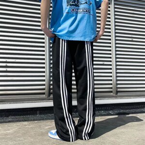 2022夏季美式hiphop条纹休闲运动裤男K924P30图片