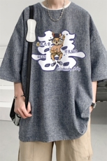 风复古亚麻短袖男棉麻t恤男半袖ZT71306-P35，男装T恤，电商A040