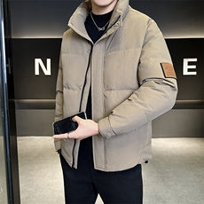 新款男士小立领羽绒服夹克加厚防寒309B-3-81066-P190，男装夹克，星座1409-3