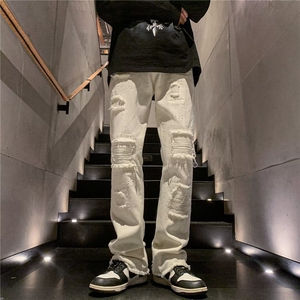 美式牛仔裤男春秋新款休闲直筒裤NC018P43图片